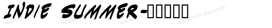 Indie Summer字体转换